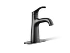 KOHLER K-27389-4N-BL Simplice Single-Handle Bathroom Sink Faucet, 0.5 Gpm - Matte Black