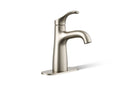KOHLER K-27389-4N-BN Simplice Single-Handle Bathroom Sink Faucet, 0.5 Gpm - Vibrant Brushed Nickel