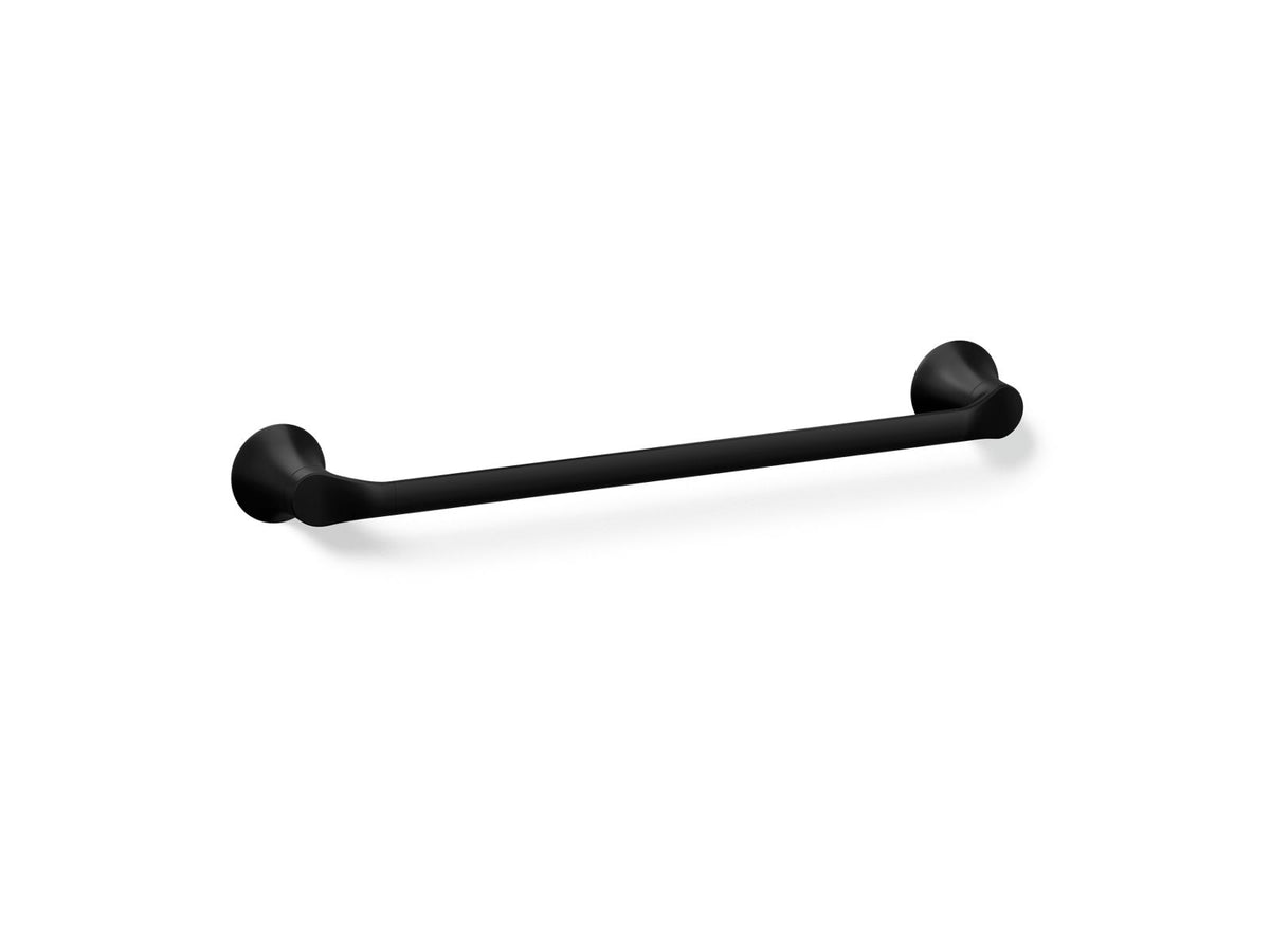 KOHLER K-27393-BL Simplice 18" Towel Bar - Matte Black