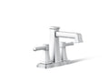 KOHLER K-27398-4N-CP Riff Centerset Bathroom Sink Faucet, 0.5 Gpm - Polished Chrome