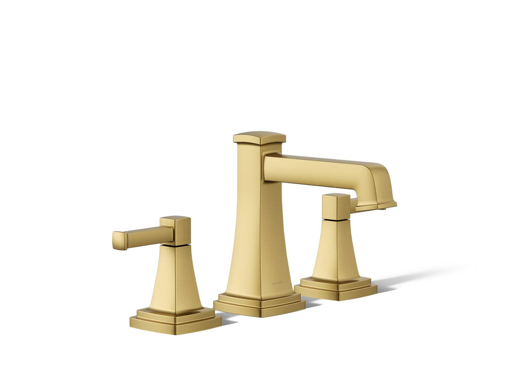 KOHLER K-27399-4-2MB Riff Widespread Bathroom Sink Faucet, 1.2 Gpm - Vibrant Brushed Moderne Brass