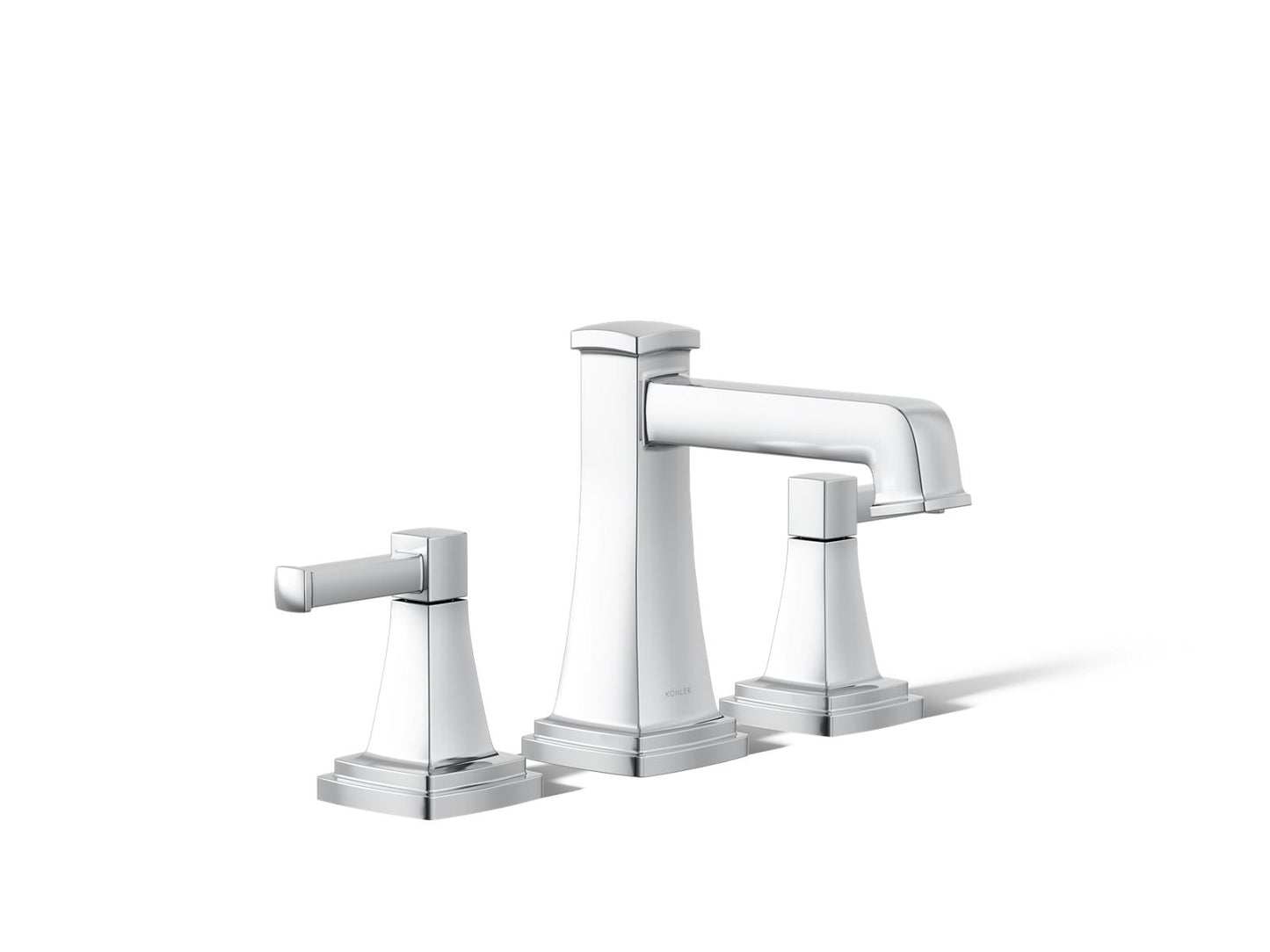 KOHLER K-27399-4-CP Riff Widespread Bathroom Sink Faucet, 1.2 Gpm In Polished Chrome