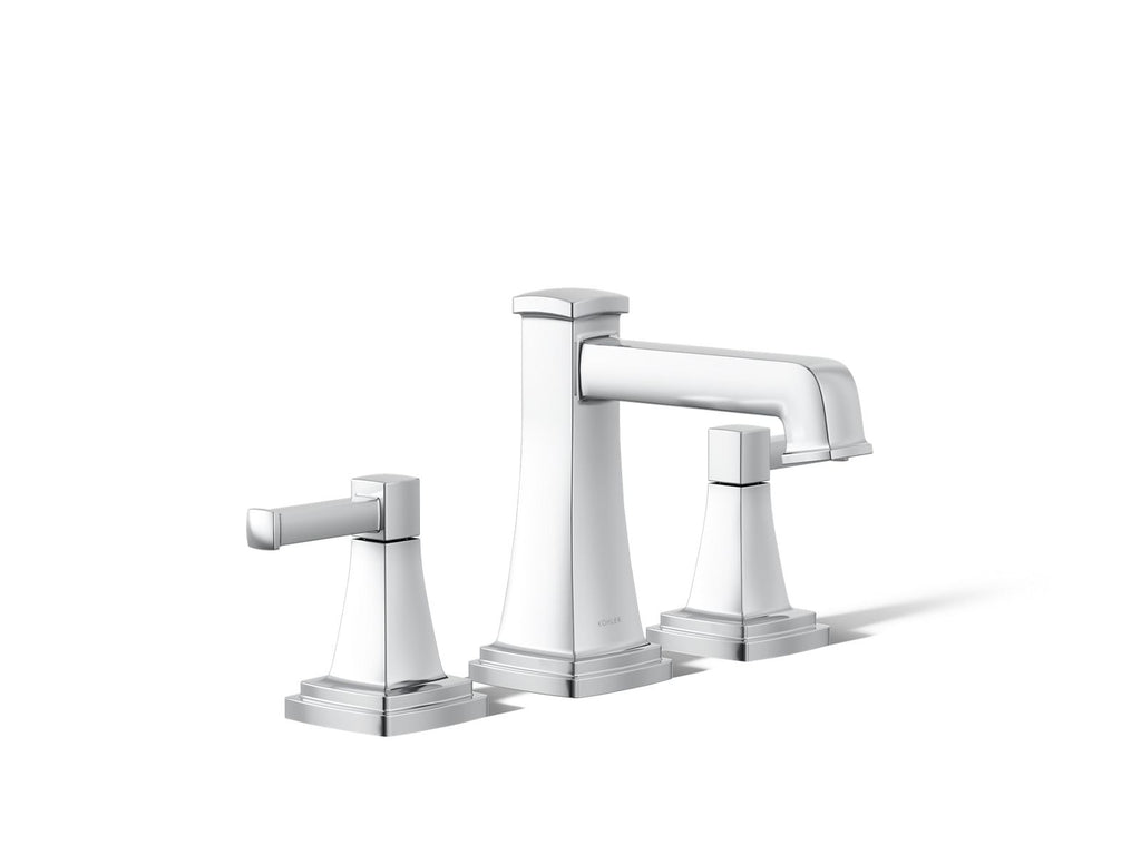 KOHLER K-27399-4-CP Riff Widespread Bathroom Sink Faucet, 1.2 Gpm - Polished Chrome