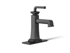 KOHLER K-27400-4-BL Riff Single-Handle Bathroom Sink Faucet, 1.2 Gpm - Matte Black
