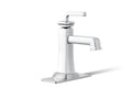 KOHLER K-27400-4-CP Riff Single-Handle Bathroom Sink Faucet, 1.2 Gpm - Polished Chrome