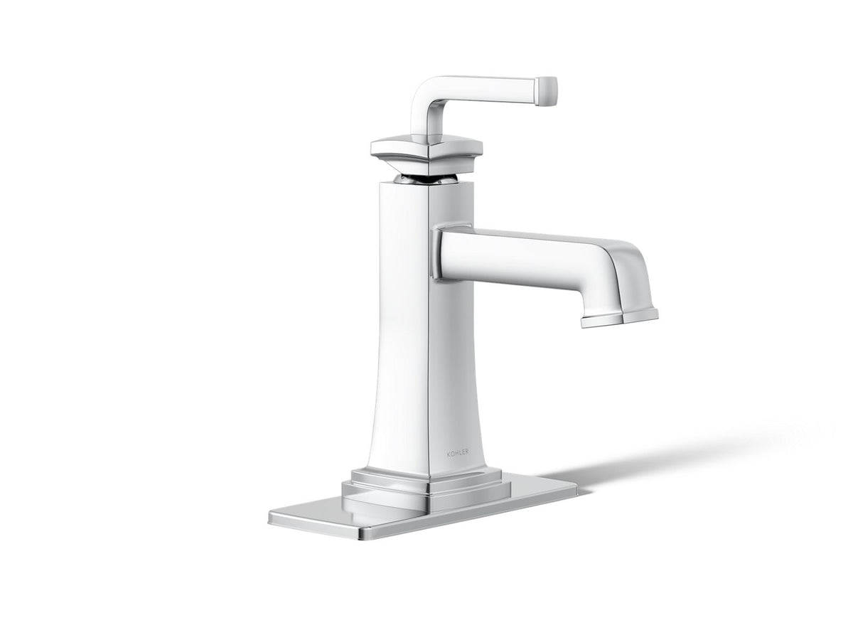KOHLER K-27400-4-CP Riff Single-Handle Bathroom Sink Faucet, 1.2 Gpm - Polished Chrome