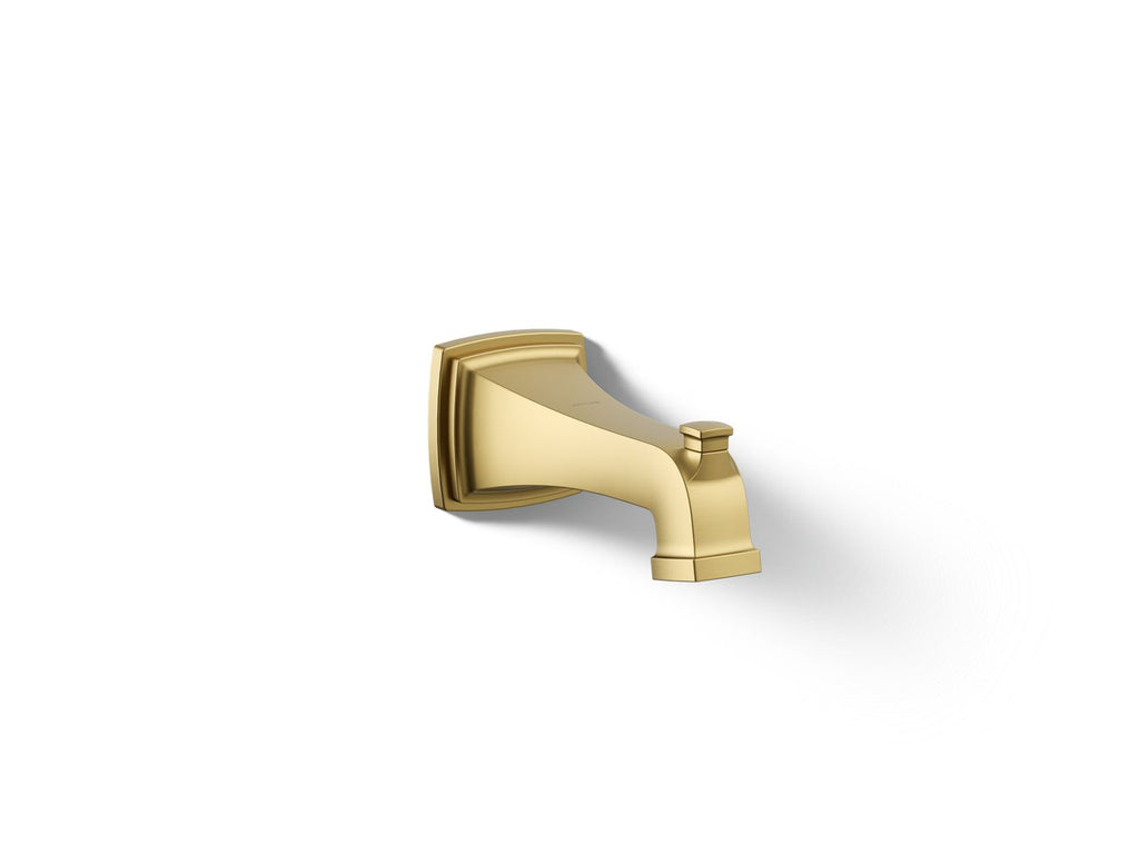 KOHLER K-27406-2MB Riff Wall-Mount Bath Spout With Diverter - Vibrant Brushed Moderne Brass