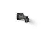 KOHLER K-27406-BL Riff Wall-Mount Bath Spout With Diverter - Matte Black