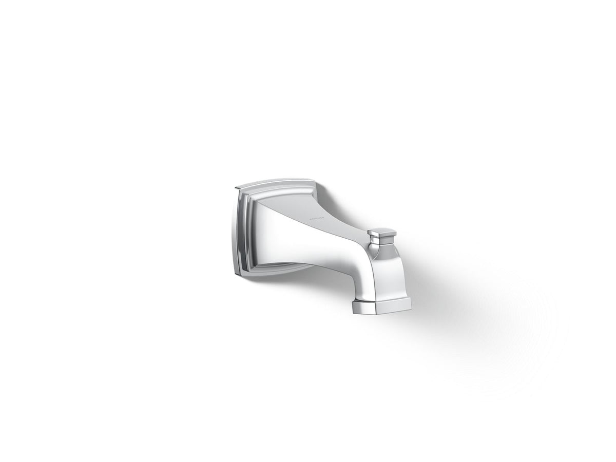 KOHLER K-27406-CP Riff Wall-Mount Bath Spout With Diverter - Polished Chrome