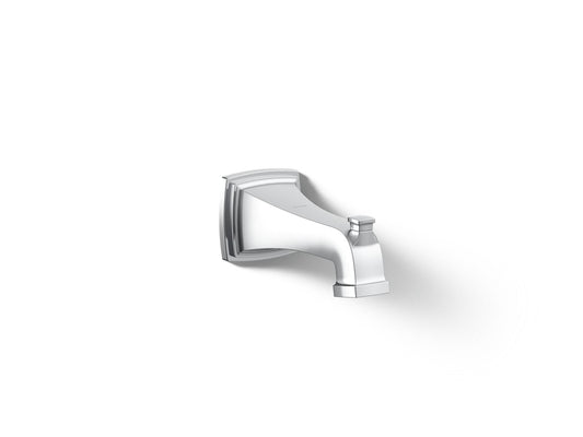 KOHLER K-27406-CP Riff Wall-mount bath spout with diverter - Polished Chrome