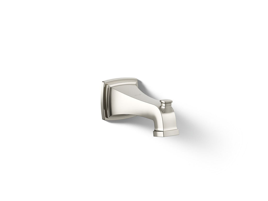 KOHLER K-27406-SN Riff Wall-Mount Bath Spout With Diverter - Vibrant Polished Nickel