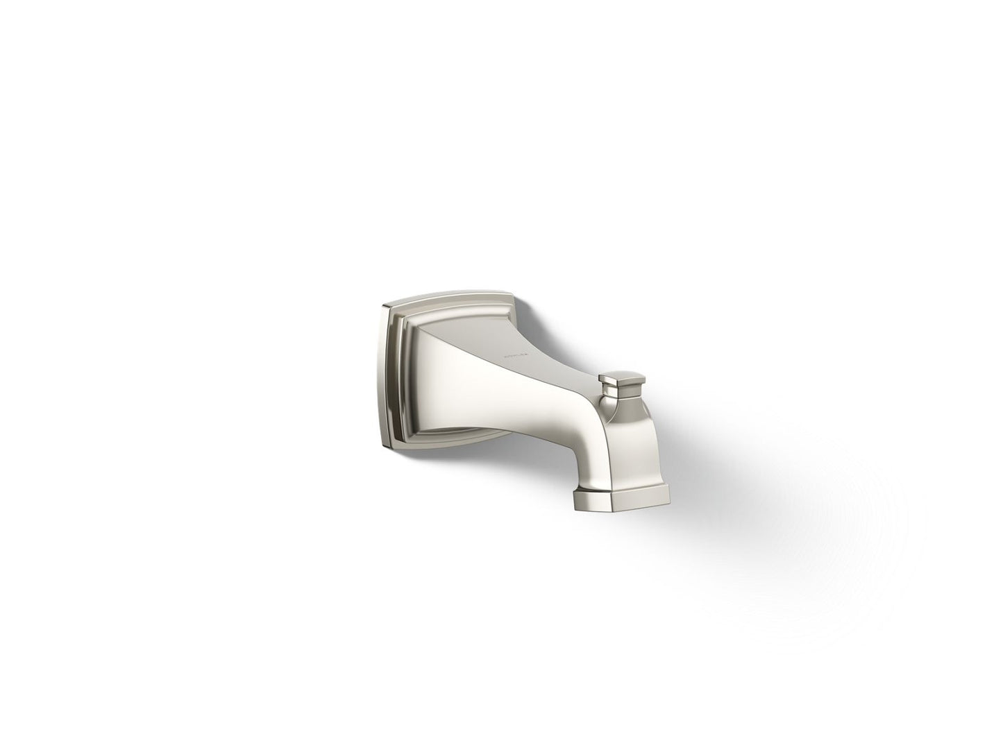 KOHLER K-27406-SN Riff Wall-mount bath spout with diverter - Vibrant Polished Nickel