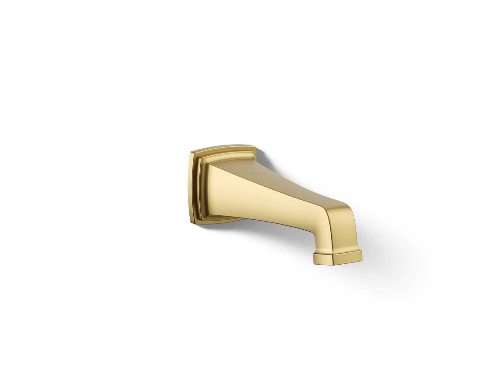 KOHLER K-27407-2MB Riff Wall-Mount Bath Spout - Vibrant Brushed Moderne Brass