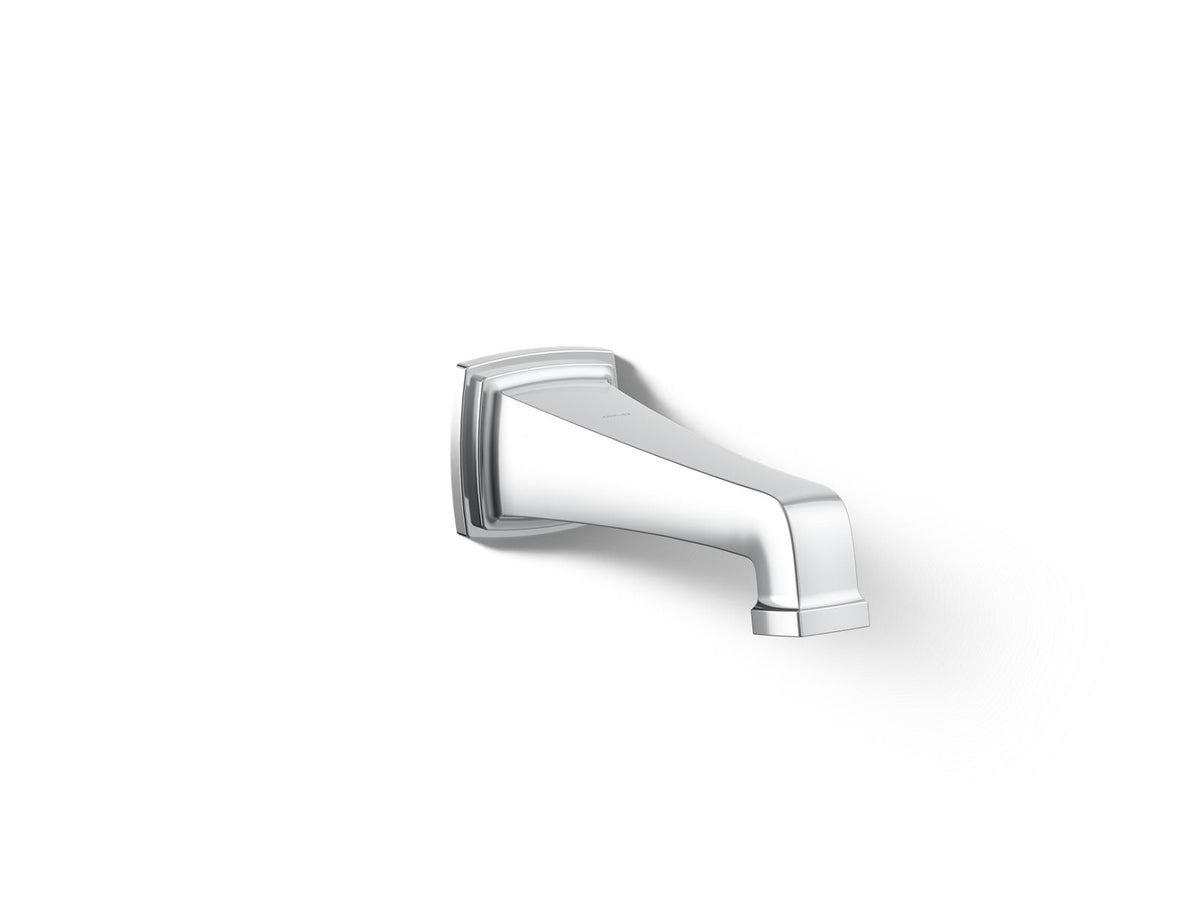 KOHLER K-27407-CP Riff Wall-Mount Bath Spout - Polished Chrome