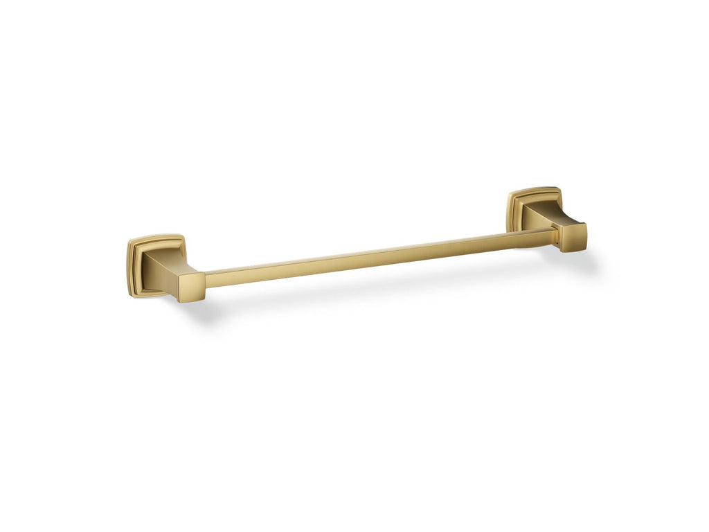 KOHLER K-27409-2MB Riff 18" Towel Bar - Vibrant Brushed Moderne Brass