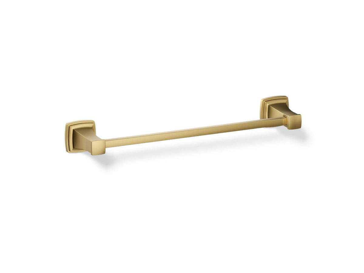 KOHLER K-27409-2MB Riff 18" Towel Bar - Vibrant Brushed Moderne Brass