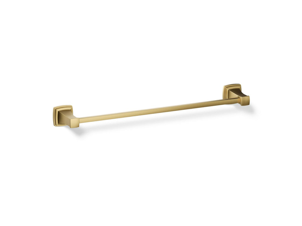KOHLER K-27410-2MB Riff 24" Towel Bar - Vibrant Brushed Moderne Brass