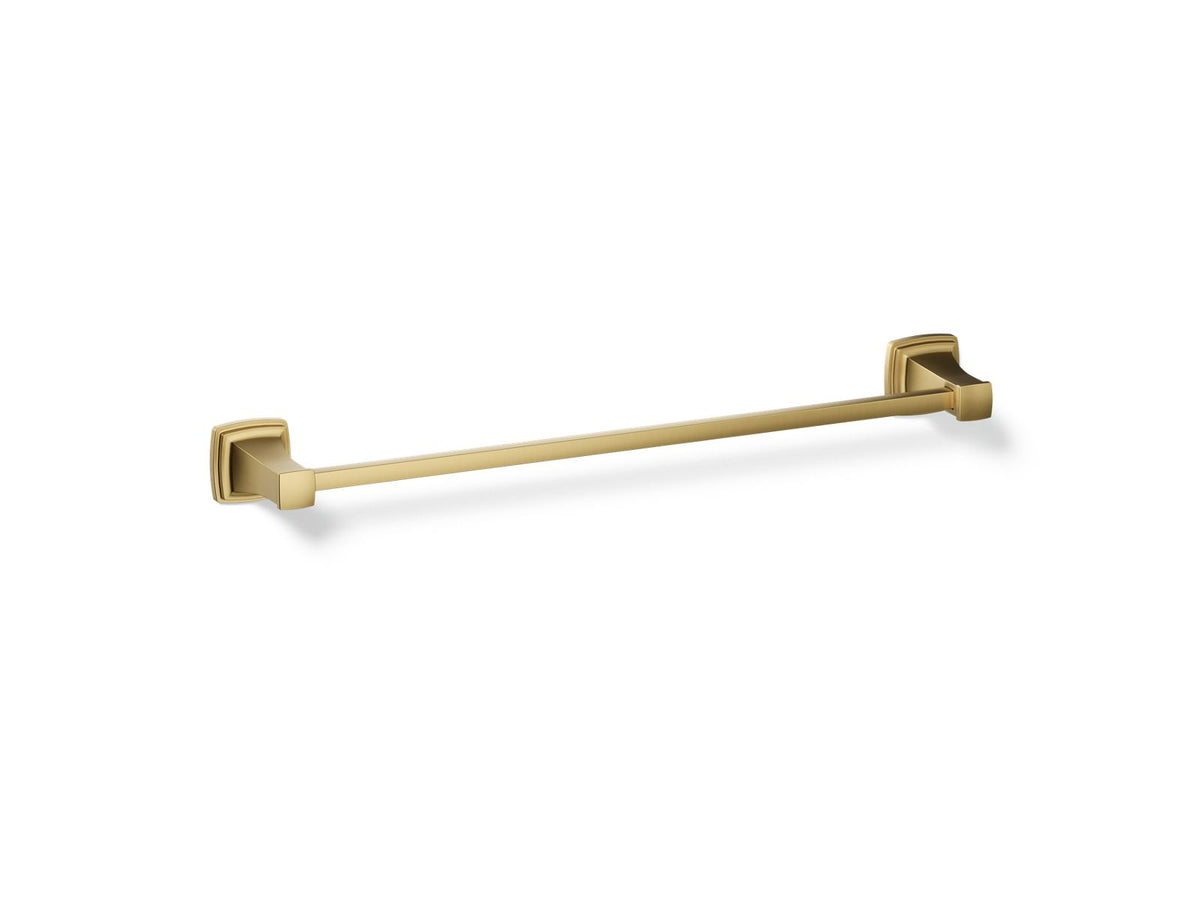KOHLER K-27410-2MB Riff 24" Towel Bar - Vibrant Brushed Moderne Brass