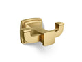 KOHLER K-27411-2MB Riff Double Robe Hook - Vibrant Brushed Moderne Brass