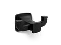 KOHLER K-27411-BL Riff Double Robe Hook - Matte Black