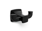 KOHLER K-27411-BL Riff Double Robe Hook - Matte Black