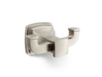 KOHLER K-27411-BN Riff Double Robe Hook - Vibrant Brushed Nickel