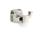 KOHLER K-27411-SN Riff Double Robe Hook - Vibrant Polished Nickel