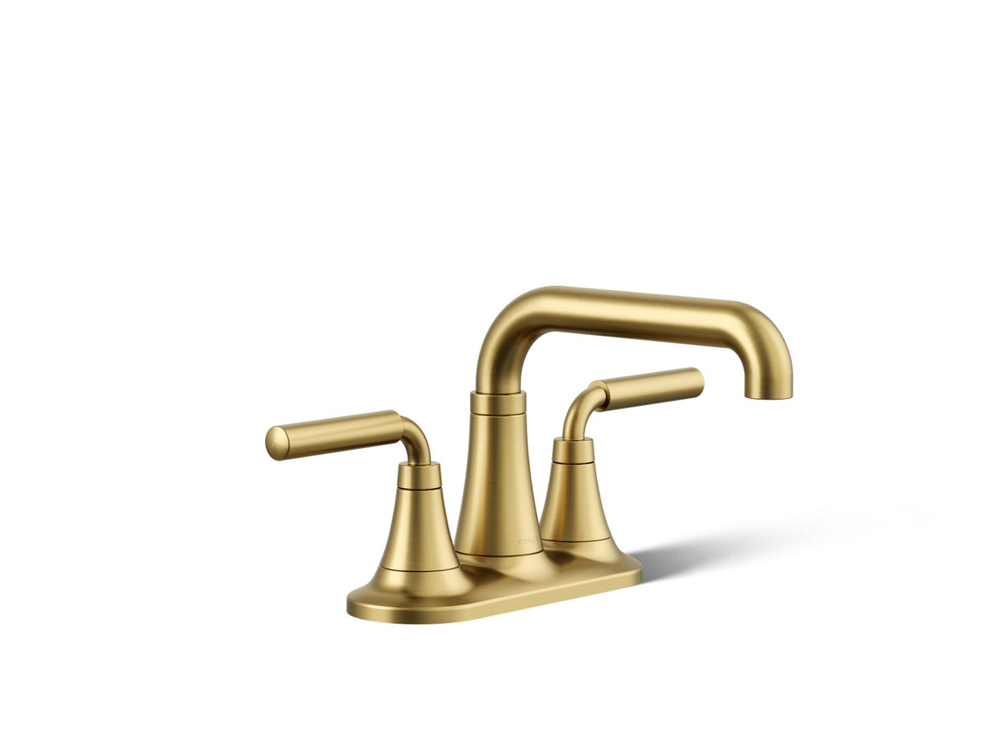 KOHLER K-27414-4-2MB Tone Centerset Bathroom Sink Faucet, 1.2 Gpm In Vibrant Brushed Moderne Brass