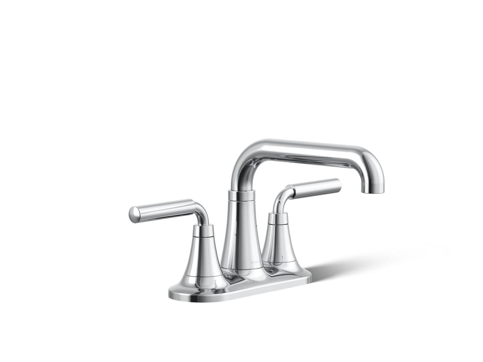KOHLER K-27414-4N-CP Tone Centerset Bathroom Sink Faucet, 0.5 Gpm - Polished Chrome