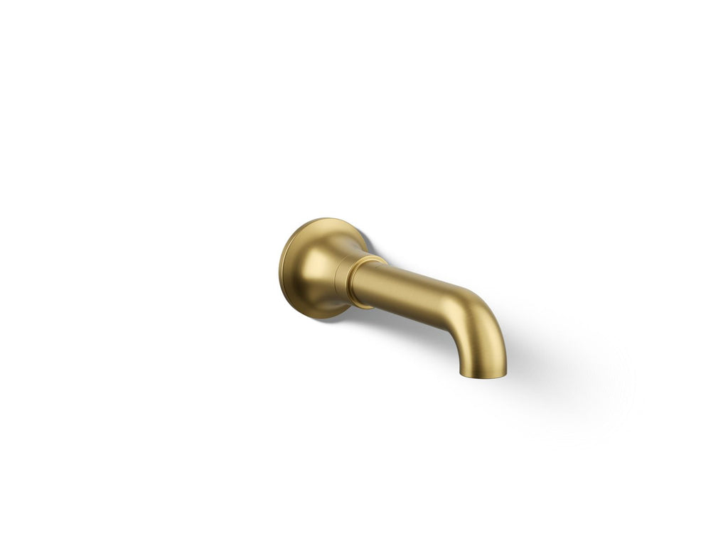 KOHLER K-27423-2MB Tone Wall-Mount Bath Spout - Vibrant Brushed Moderne Brass