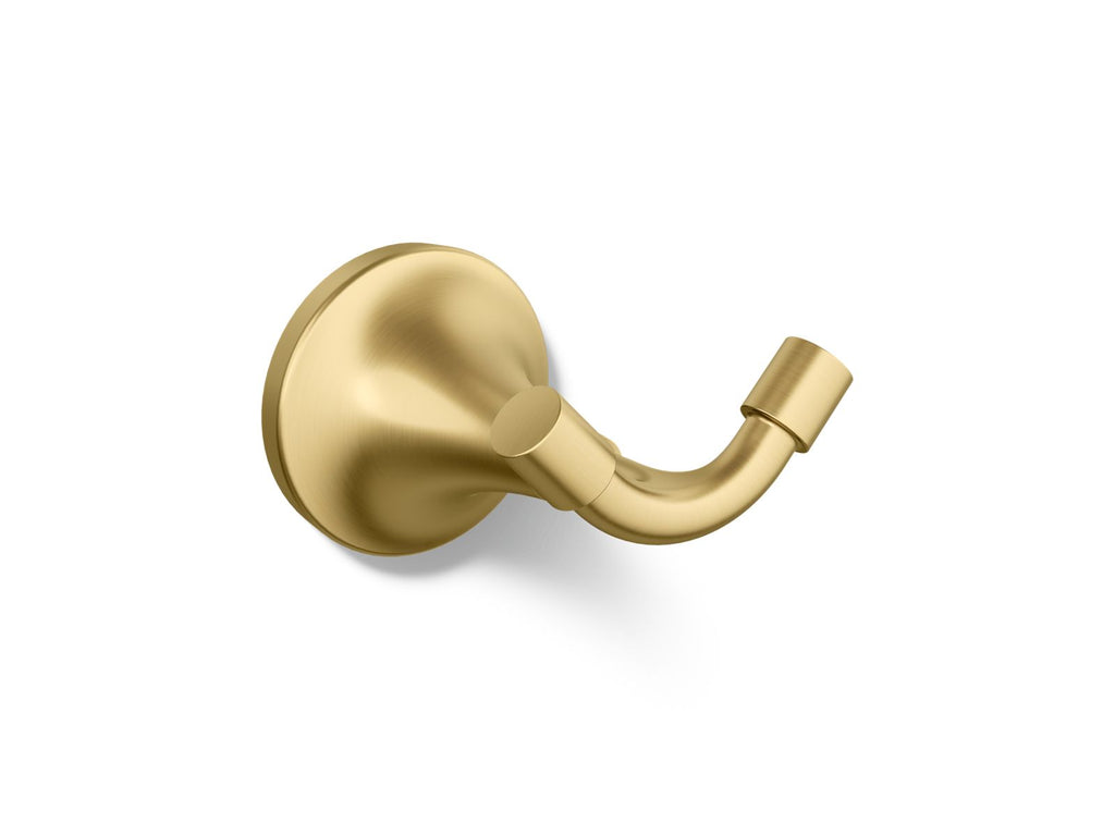 KOHLER K-27427-2MB Tone Robe Hook - Vibrant Brushed Moderne Brass