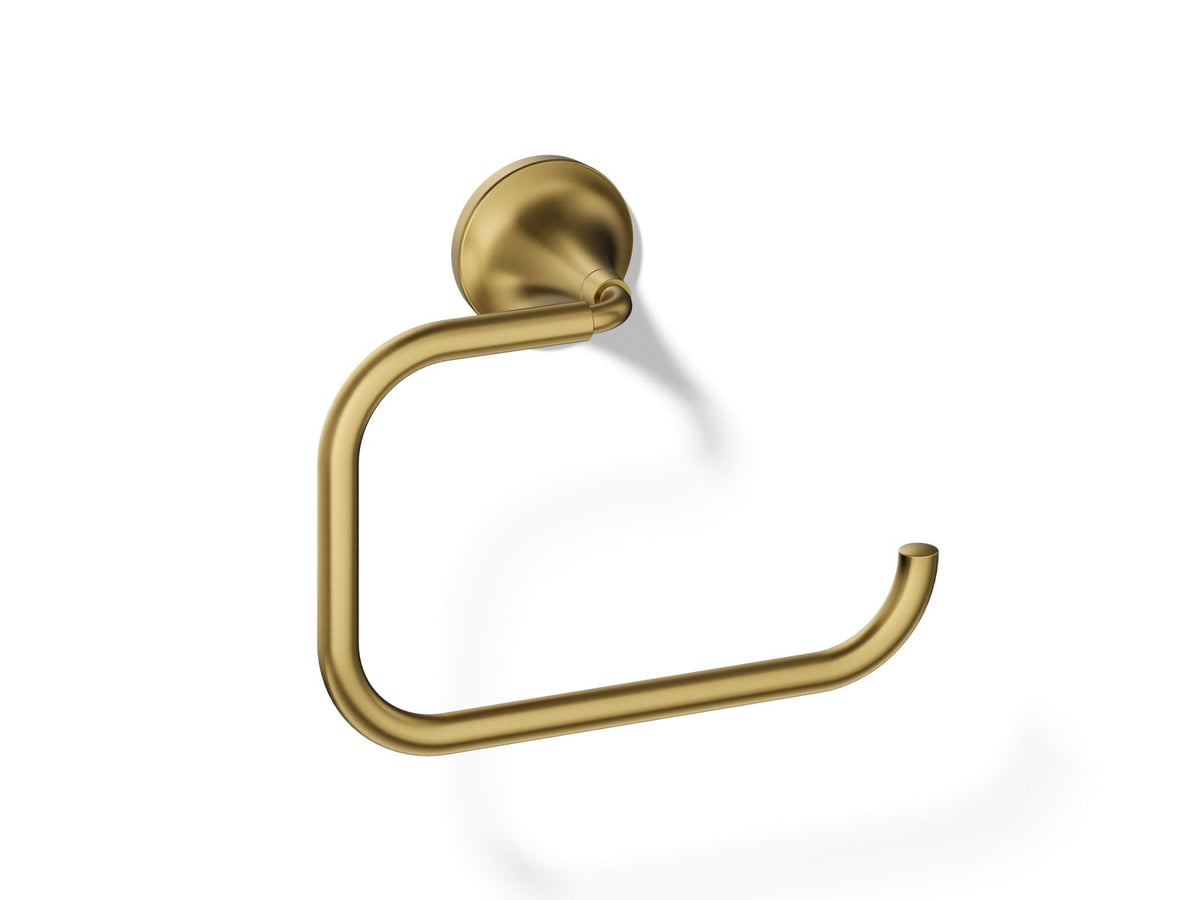 KOHLER K-27428-2MB Tone Towel Ring - Vibrant Brushed Moderne Brass