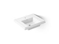 KOHLER K-2757-1-0 Tresham 24" Square Pedestal Bathroom Sink - White