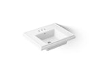 KOHLER K-2757-4-0 Tresham 24" Square Pedestal Bathroom Sink - White