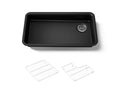 KOHLER K-27785-CM1 Cairn 33" Undermount Single-Bowl Kitchen Sink - Matte Black