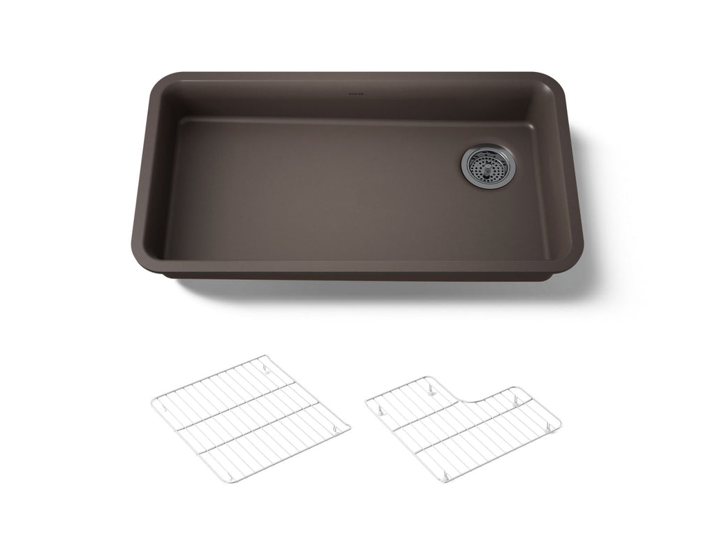 KOHLER K-27785-CM2 Cairn 33" Undermount Single-Bowl Kitchen Sink - Matte Brown