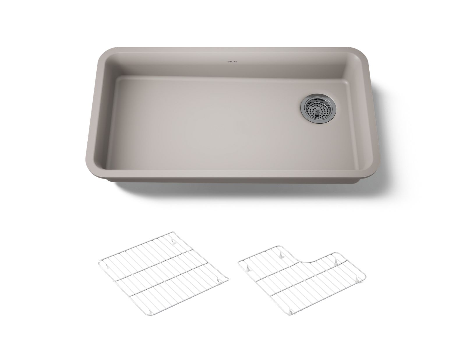KOHLER K-27785-CM3 Cairn 33" Undermount Single-Bowl Kitchen Sink - Matte Taupe