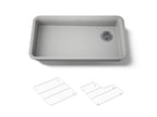 KOHLER K-27785-CM4 Cairn 33" Undermount Single-Bowl Kitchen Sink - Matte Grey