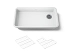 KOHLER K-27785-CM6 Cairn 33" Undermount Single-Bowl Kitchen Sink - Matte White
