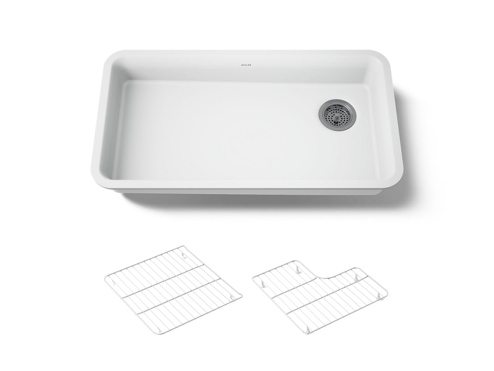 KOHLER K-27785-CM6 Cairn 33" Undermount Single-Bowl Kitchen Sink - Matte White