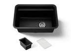 KOHLER K-27787-CM1 Cairn 27-1/2" Undermount Single-Bowl Utility Sink - Matte Black