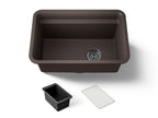 KOHLER K-27787-CM2 Cairn 27-1/2" Undermount Single-Bowl Utility Sink - Matte Brown