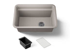 KOHLER K-27787-CM3 Cairn 27-1/2" Undermount Single-Bowl Utility Sink - Matte Taupe