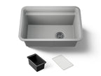 KOHLER K-27787-CM4 Cairn 27-1/2" Undermount Single-Bowl Utility Sink - Matte Grey