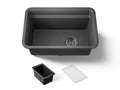 KOHLER K-27787-CM7 Cairn 27-1/2" Undermount Single-Bowl Utility Sink - Matte Graphite