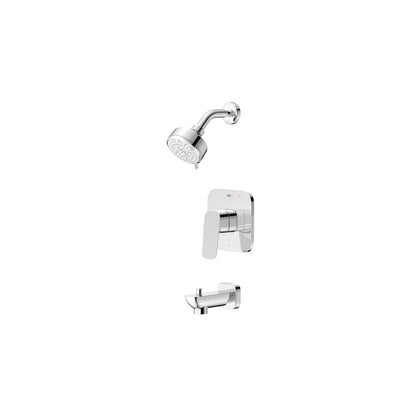 GROHE 1053800000 Cubeo Pressure Balance Valve Tub/Shower Trim Kit - Chrome