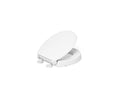 KOHLER K-27931-0 Border Elevated Quiet-Close round-front toilet seat - White