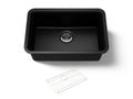 KOHLER K-28000-CM1 Cairn 27-1/2" Undermount Single-Bowl Kitchen Sink - Matte Black