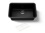 KOHLER K-28000-CM1 Cairn 27-1/2" Undermount Single-Bowl Kitchen Sink - Matte Black
