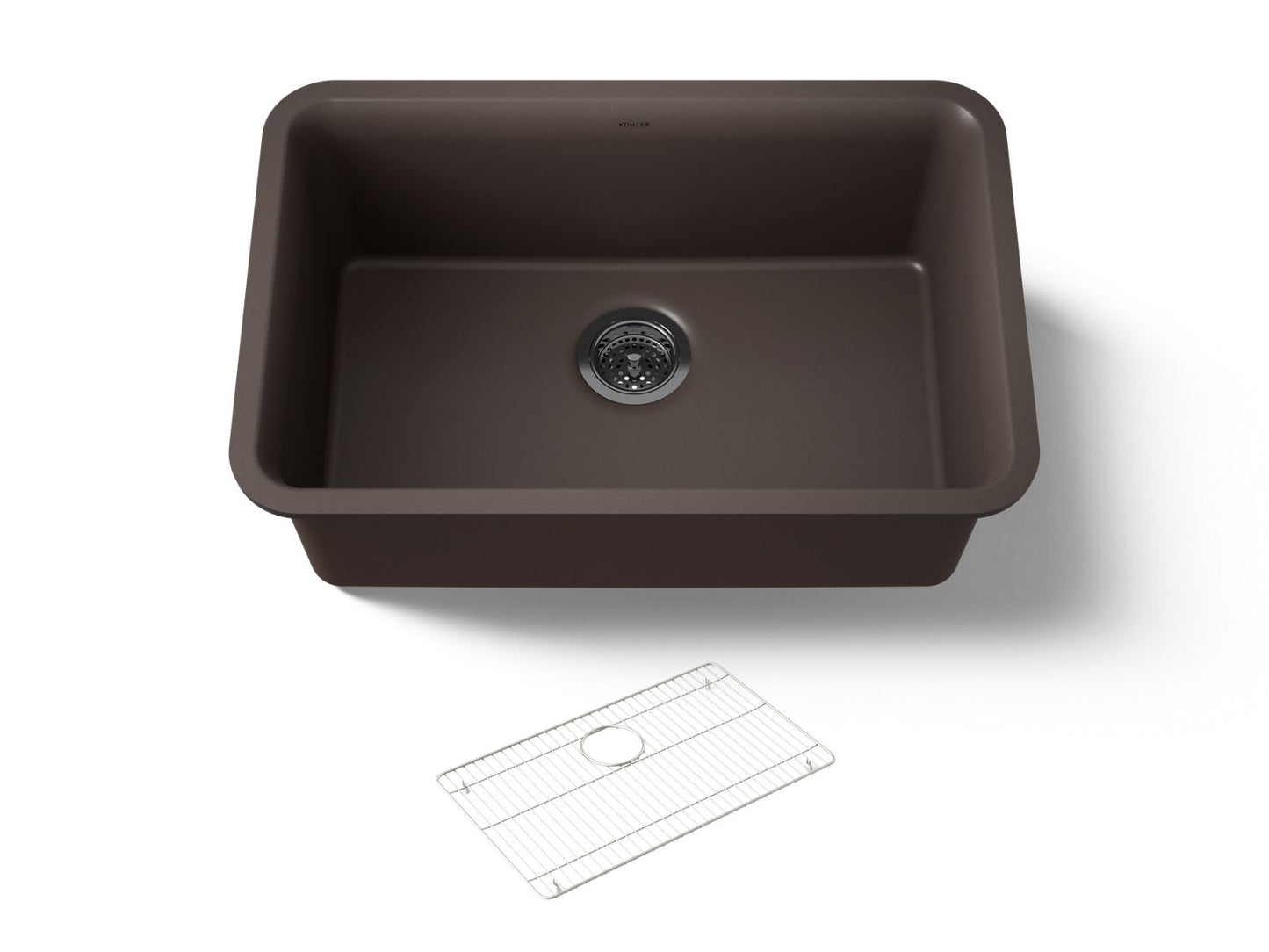 KOHLER K-28000-CM2 Cairn 27-1/2" undermount single-bowl kitchen sink - Matte Brown